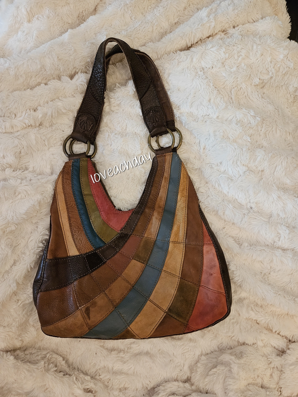 Vintage✨️Lucky Brand Slouchy Patchwork Hobo Bag